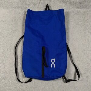 On Running Packable Backpack Unisex One Size Blue Roll Top Sporty Gym Travel Bag